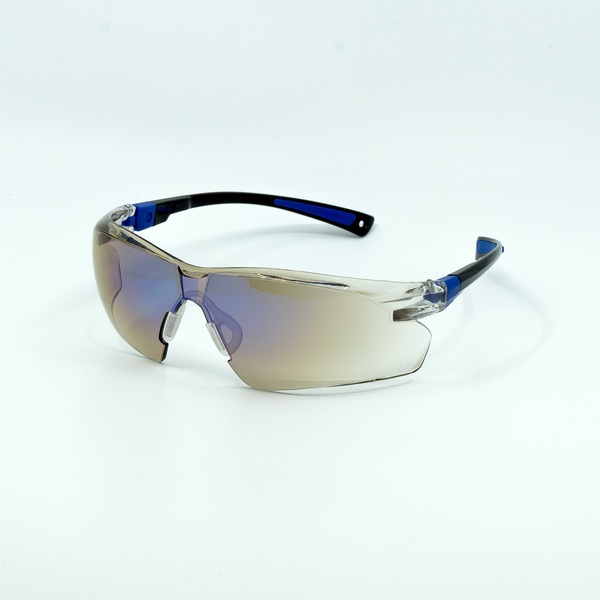 Vernebrille med blått speil