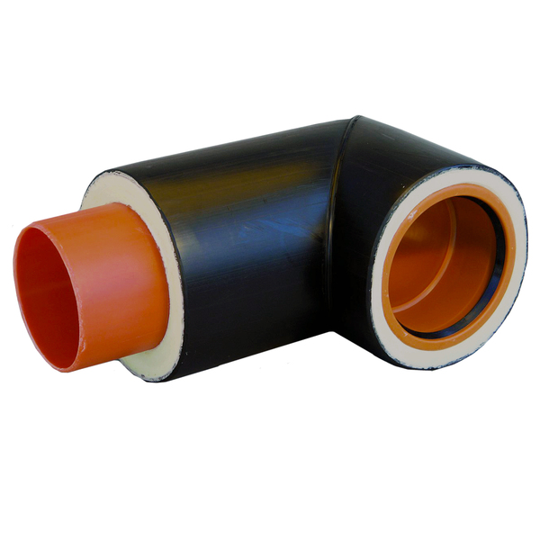 110/160 x 90° PP Isovarm avløp kortbend