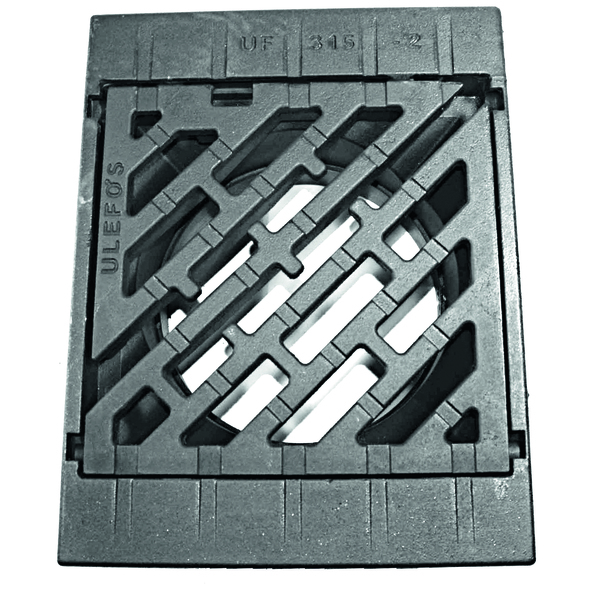Ulefos UF-315-2 kantstensluk, hengslet, selvlåsende