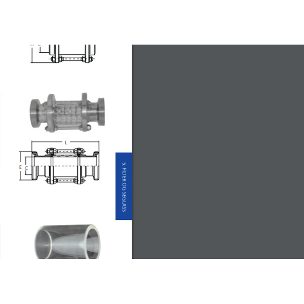 DN25 seglass gj.stuss DIN borosil 304