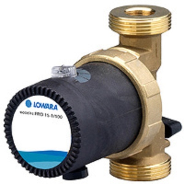 Lowara Ecocirc Pro 15-1/65B tappevanns, pumpe 1-fas 230V