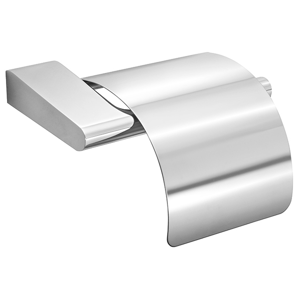Style toalettrullholder m/lokk, krom