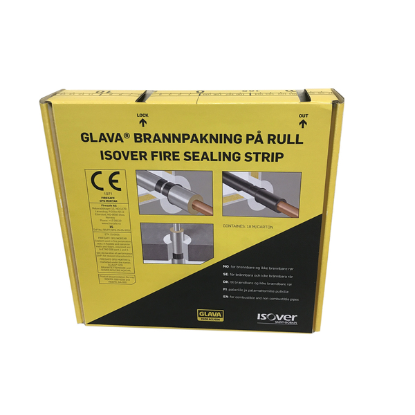 Glava brannpakning på rull, 50x18000 mm