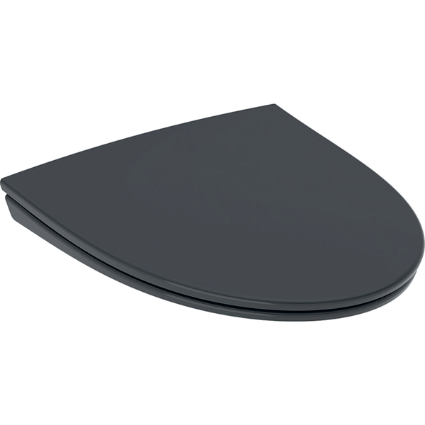 PB Glow hardplastsete, m/soft-close og Quick release, sort