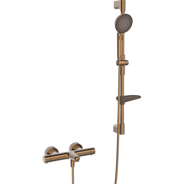 Aurelia kar-og dusjpakke rund 4749-81, børset bronse