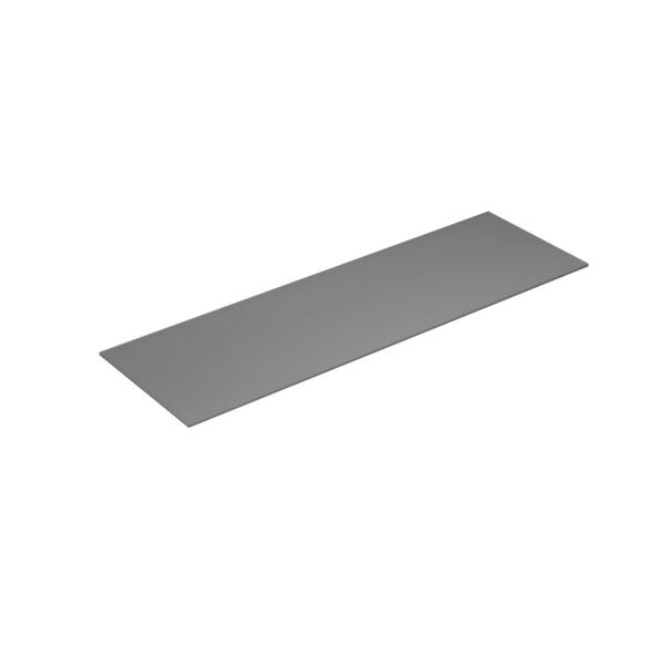 Benkeplate Form 160-179x50, lys grå