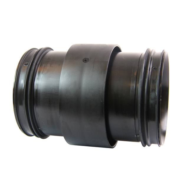 75 mm PP Smartline skjøtenippel, sort