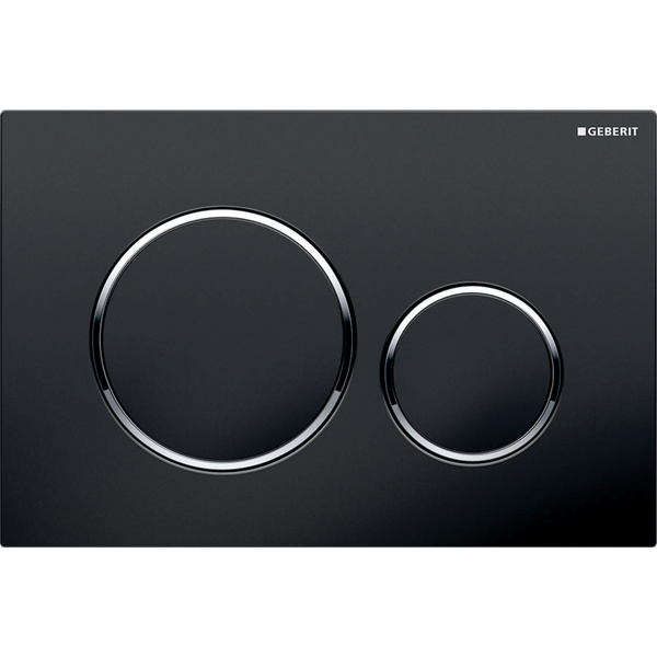 Sigma 20 betjeningsplate, svart/krom ring