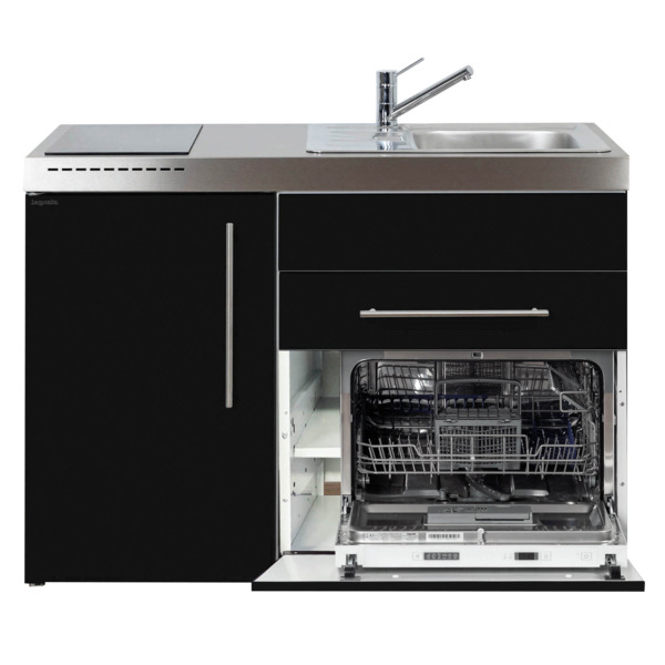 Premiumline minikjøkken 1200 høyre, svart 740 x 1200 x 980 mm