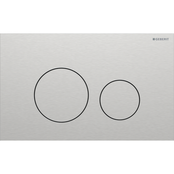 Sigma 40 betjeningsplate round, Børstet, easy-to-clean-belegg