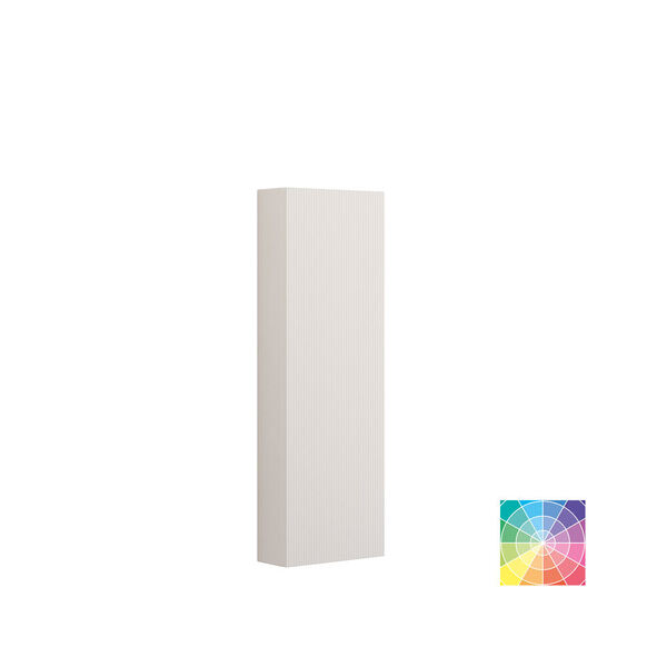 Høyskap m/1 dør rillet venstre 120x40x16, valgfri farge