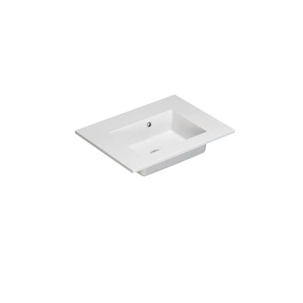 Servant Minore 60,2x45,5 cm, uten kranhull, hvit matt