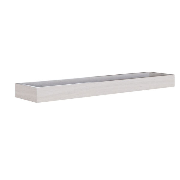 Hyllemodul til veggmontering 60 cm, Hvit Eik