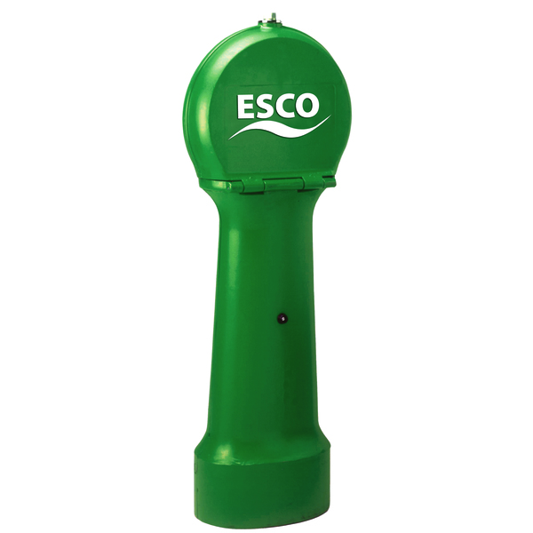Brannhydrant S-0702 type S-1 grønn, knekkbar, teleskopisk