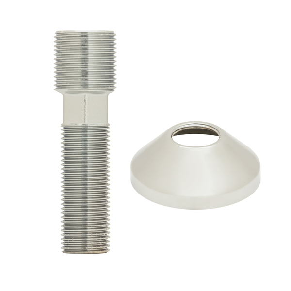 1/2’’ x 3/4’’ Rett gjenger Føring med Dekk Skive, BF
