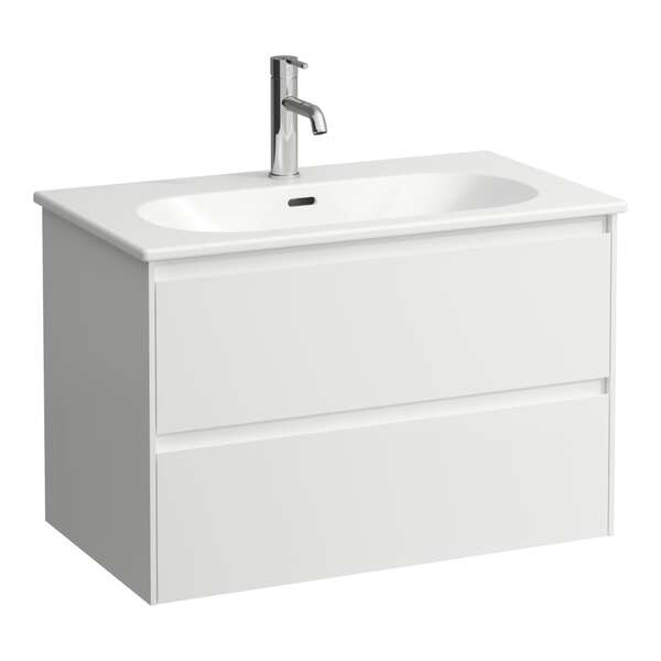 Lua møbelpakke m/2 skuffer og servant, 800x525x455 hvit
