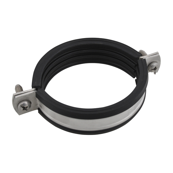 11-14 mm skruklammer m/demping, M8 syrefast