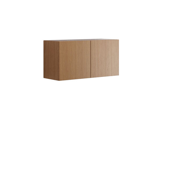 Skap m/2 dører 40x80x30, gyllen eik