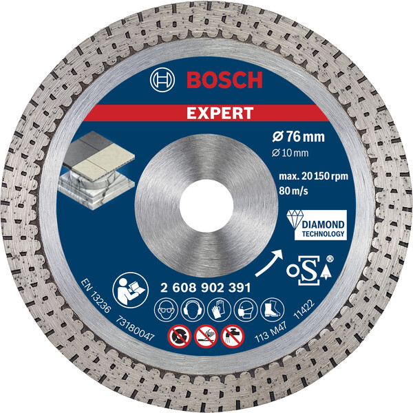 DIAMANTSKIVE HARDCERAMIC 76X10MM