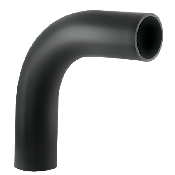 355 PE100 bend 90° langt sømløst SDR11, R=1,5XD