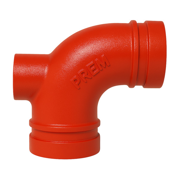 76,1x1 Prem bend 90° m/uttapn., innvendig gjenge, uten plugg