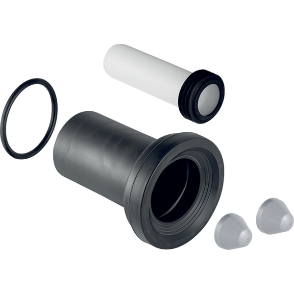 Geberit klosettilslutning m/forsegler, L=18,5 cm