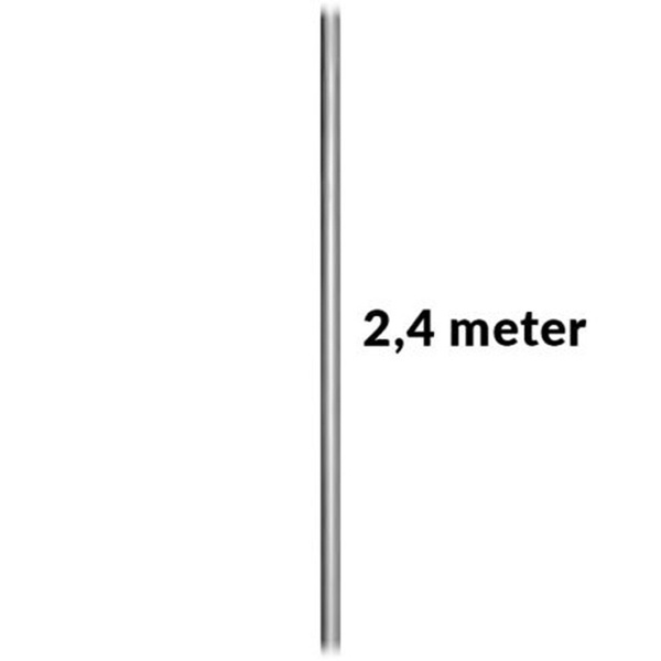 Skiltstolpe aluminium 2,4 mtr Ø60