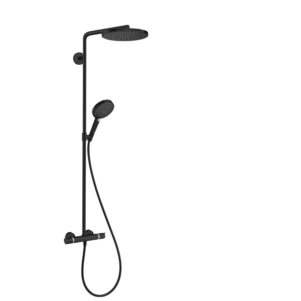Raindance Select S Showerpipe 240, m/termostat, matt sort