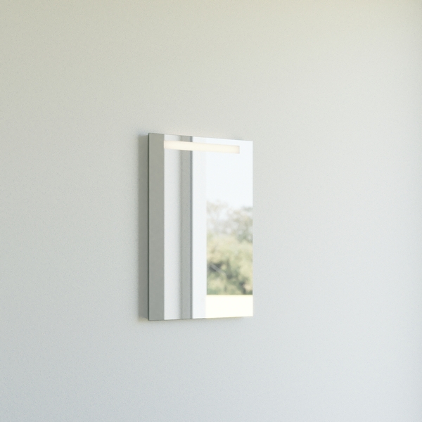 1904 Selje speil 50x70 cm, lys i topp med dimmer