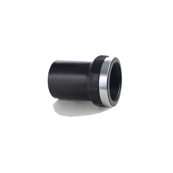 63x2 PE100 adapter nippel lang SDR11, f/elektromuffe, innvendig gjenger