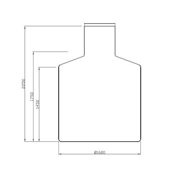 BIA ST-30 samletank 3000 ltr stående