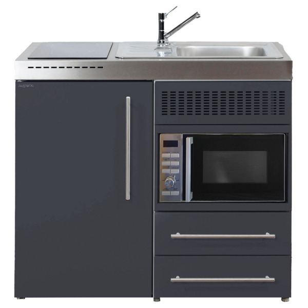 Premiumline minikjøkken 1000 høyre, grå 740 x 1000 x 980 mm