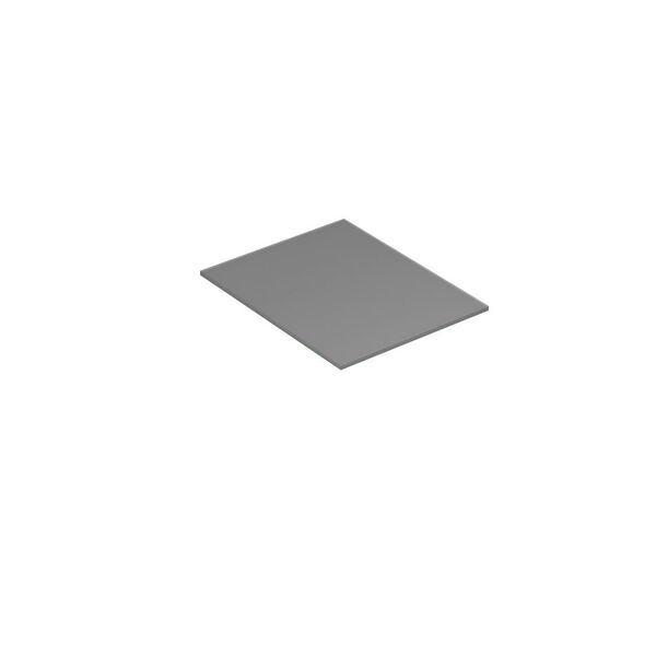 Benkeplate Form 40-59x50, lys grå