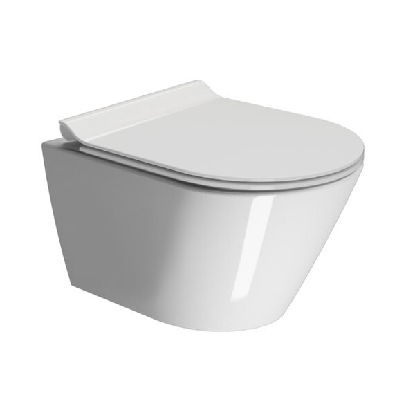 GSI Cube X veggskål 550 mm, uten spylekant, hvit