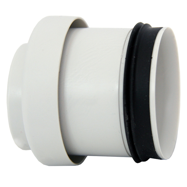 50 mm x 32 mm Smartline muffeovergang PP, hvit