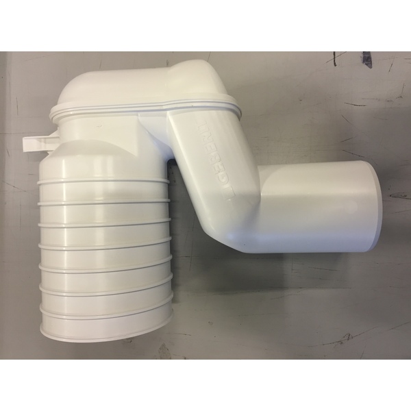 Laufen Klosettilslutning 22-30 cm, avløpsbend, hvit