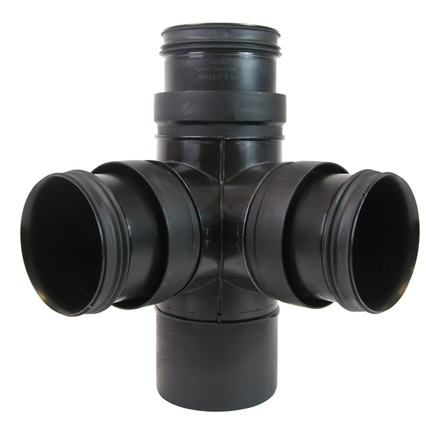 75 mm x 75 mm Smartline hjørnegren 88° PP, sort