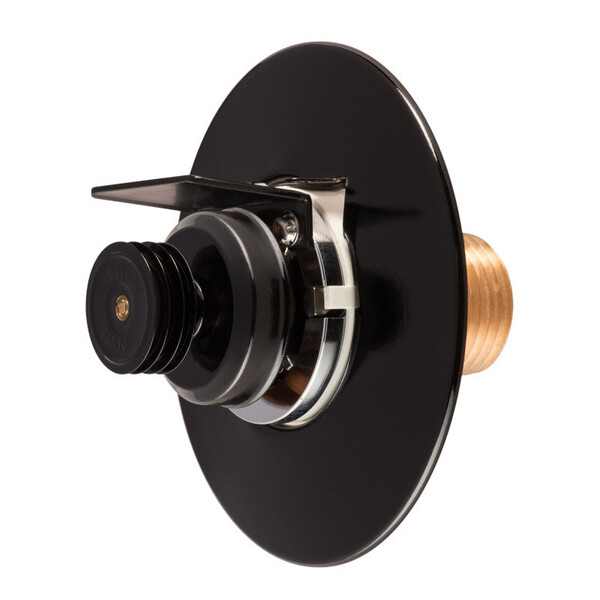 1/2 Sprinklerhode flush 72C sort RAL9005, RD203 K60, HSW