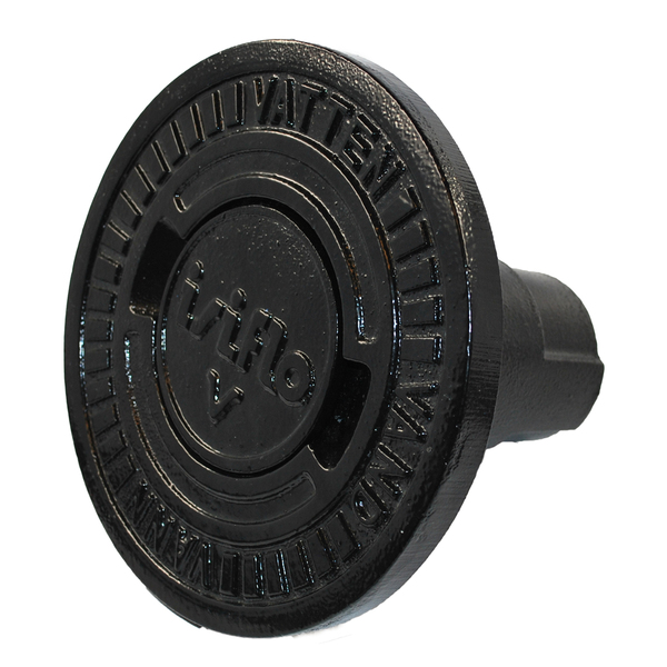 205 mm Isiflo gatedeksel rund, sort