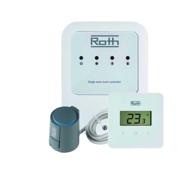 Roth Touchline PL 1 kanal styring m/, reguleringsmotor, SL termostat