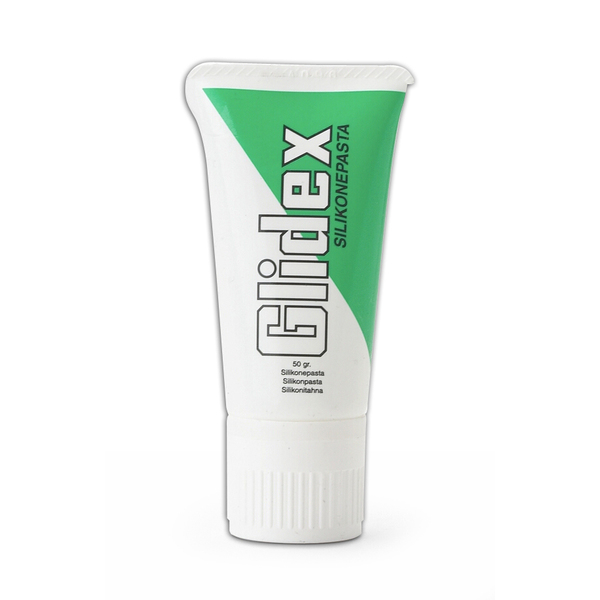 Glidex silikonpasta m/svamp, 50 gr tube
