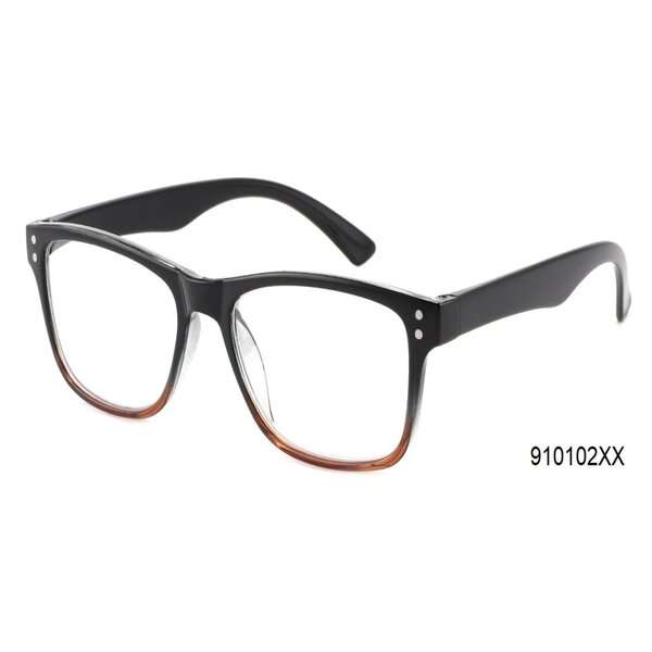 Lesebrille R16008 sort/brun, styrke +1,50