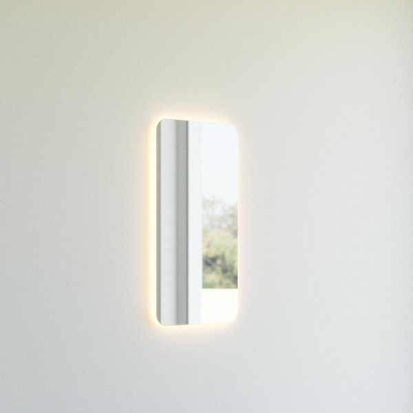 1904 Sotra speil 40x80 cm, bakgrunnslys med dimmer