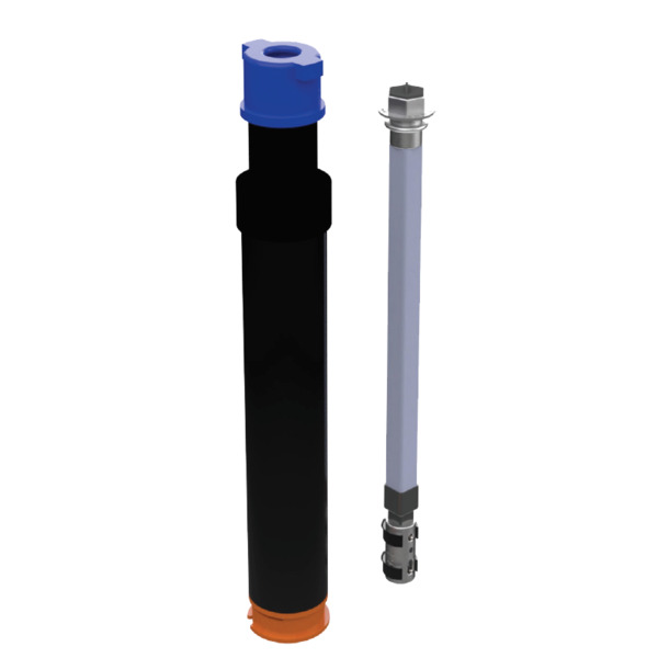 45-60 cm Heckl spindelforlenger, teleskopisk f/bakkekran