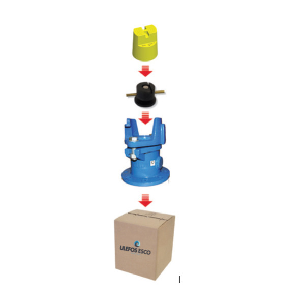 100 brannventilpakke S-0911 frostsikker, Ventil, sikring og beskyttelsehette