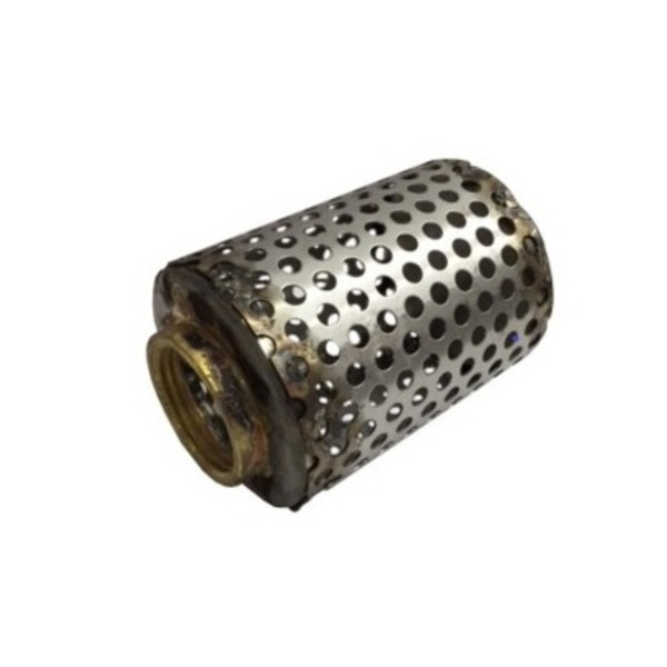 1 1/2" bunnsil rustfri sylindrisk