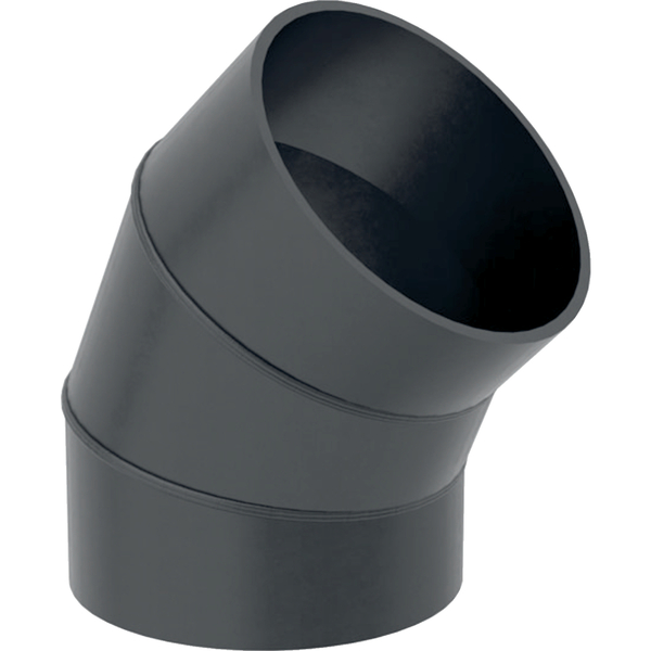 250 mm Geberit PEH segmentbend 45, stor radius