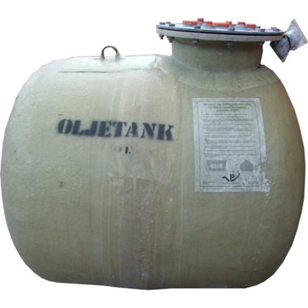 600 ltr olje- og dieseltank, for nedgraving