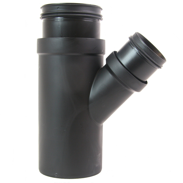 75 mm x 50 mm Smartline grenrør 45° PP, sort