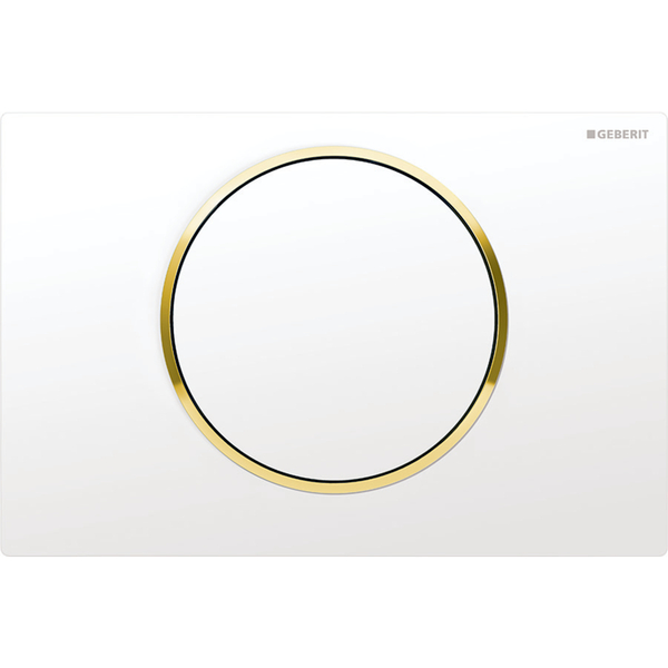 Sigma 10 betjeningsplate, hvit/forgyllet